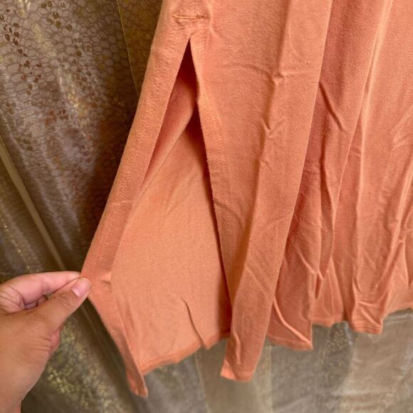 Volcom Stonelight Clay Peach Orangey Racerback Midi Maxi Dress XL - Picture 4 of 8